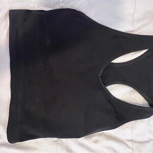 Black Racerback Tank Top